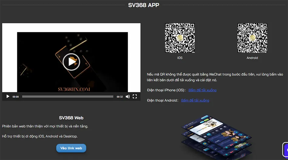 Tải app SV368 mới nhất